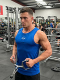 Pain To Strength Sustainable Men's Sports Vest - Lightning Blue