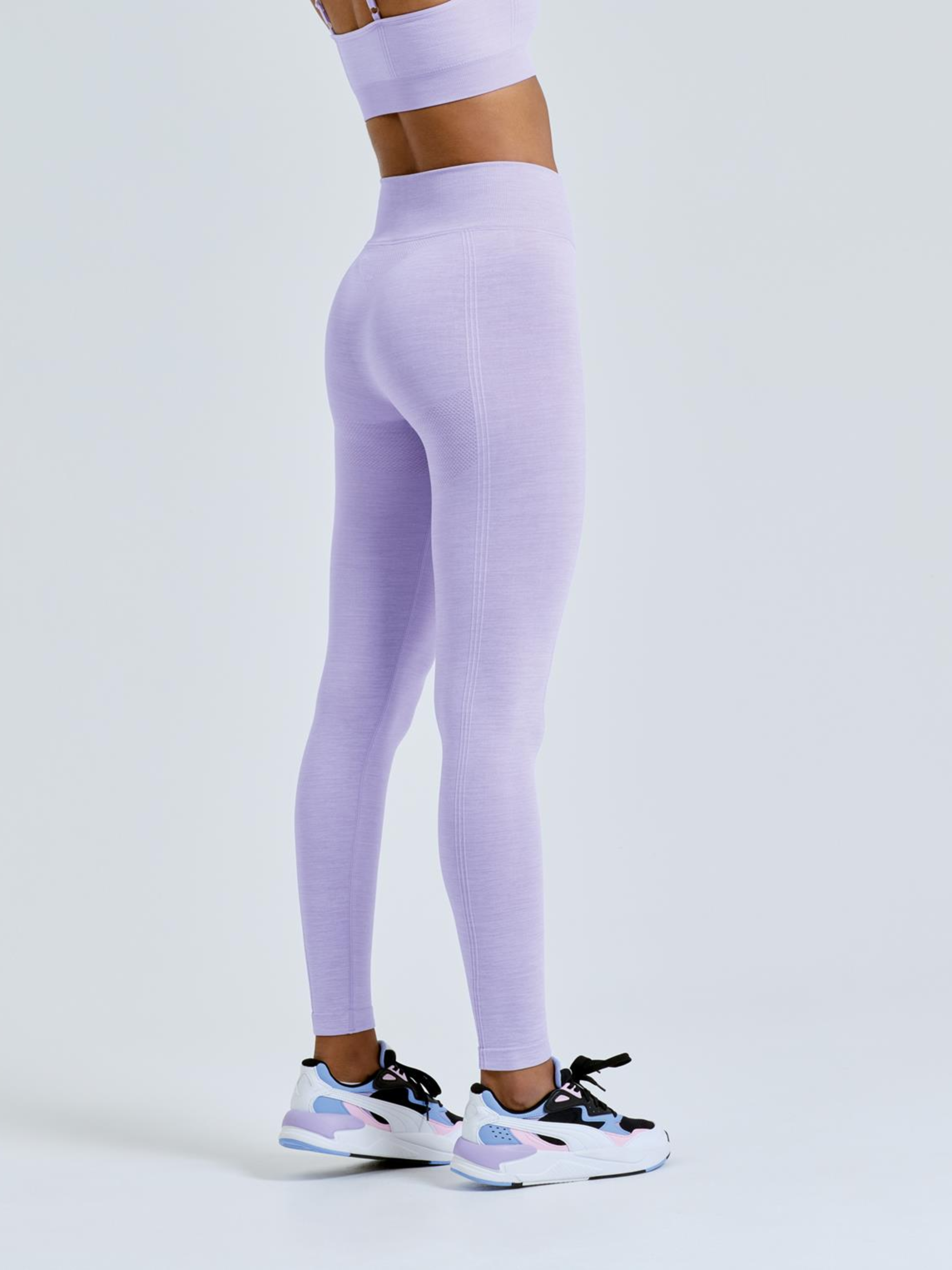 Pain To Strength Sustainable Sports Leggings - Lilac